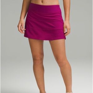 LULULEMON pace rival magenta skirt TALL